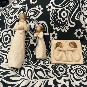 Demdaco Willow Tree Friendship Plaque angel of friendship and angel of mine